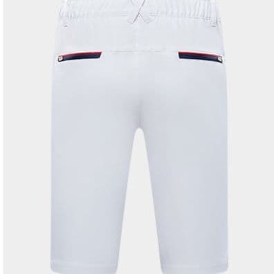 ゴルフパンツ 斜めジップポケット付きゴルフショートパンツ