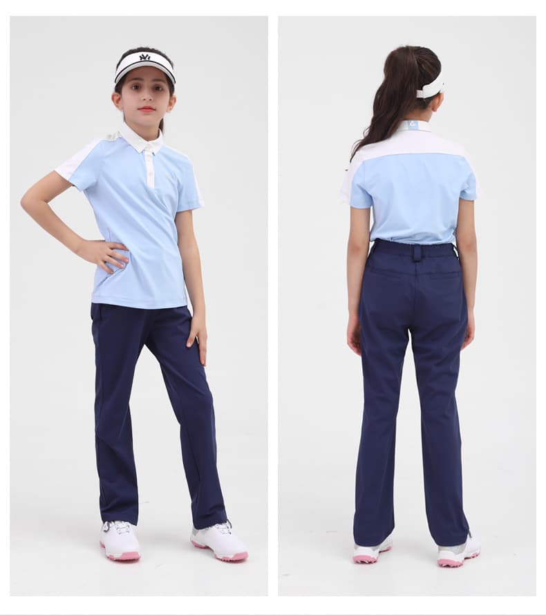 ゴルフパンツ レディースストレートシルエット快適ゴルフパンツ