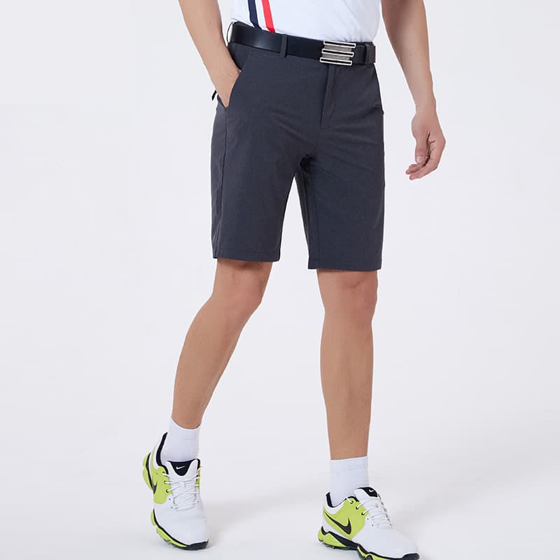 ゴルフパンツ 機能性抜群シンプルデザインゴルフショートパンツ