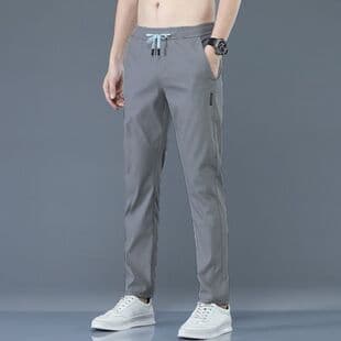 ゴルフパンツ メンズ用ドローコード付き速乾ストレッチゴルフパンツ