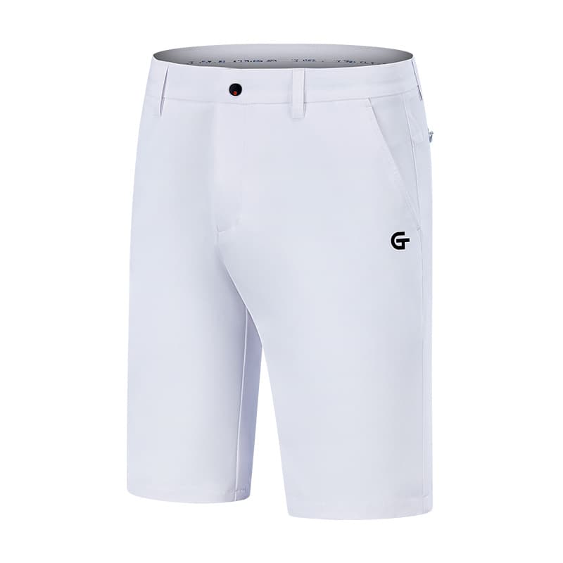 ゴルフパンツ スポーティーロゴ入りゴルフショートパンツ