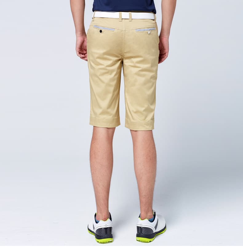 ゴルフパンツ 軽量ストレッチゴルフショートパンツ膝上丈