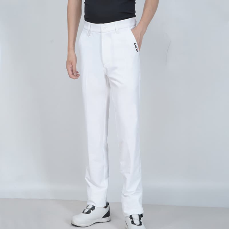 ゴルフパンツ ストレートシルエット軽量ストレッチゴルフパンツ