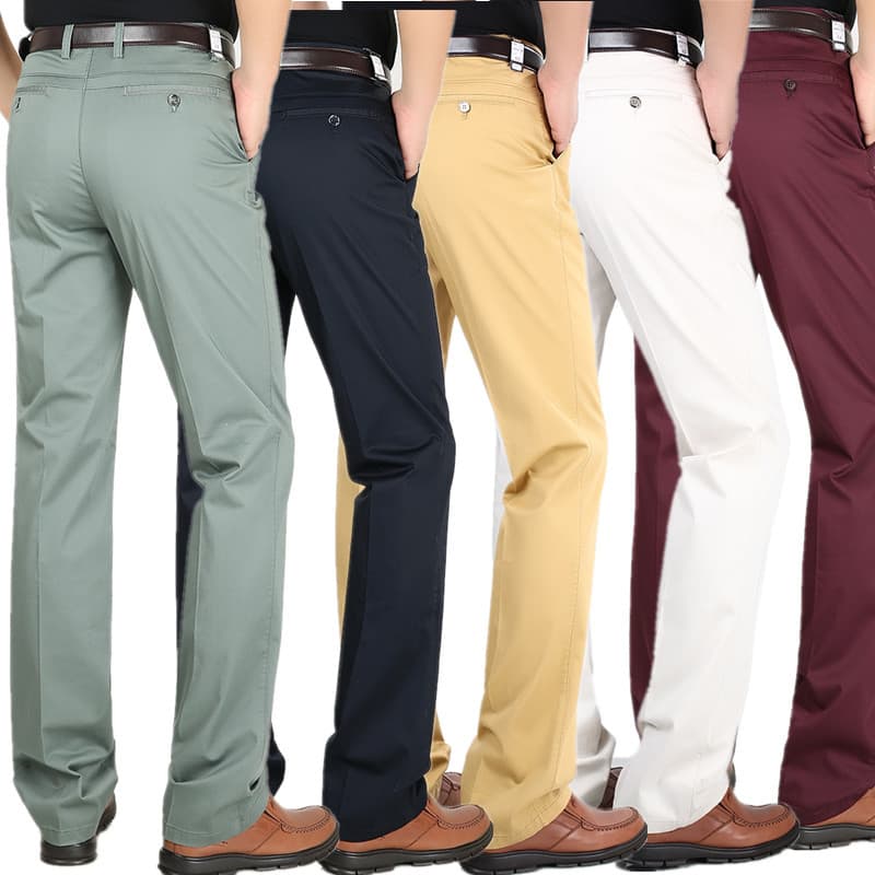 ゴルフパンツ センタープレス美脚ゴルフスラックス