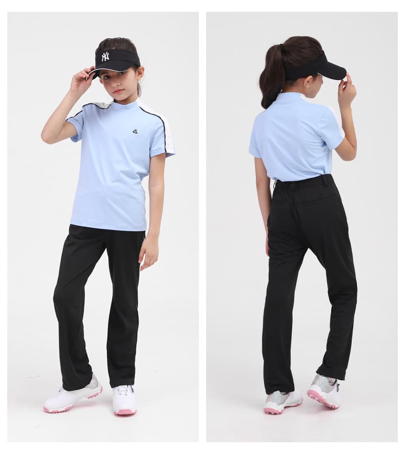 ゴルフパンツ レディースストレートシルエット快適ゴルフパンツ